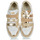 Sapatos Homem Sapatilhas Caval VELCROS Branco / Ouro