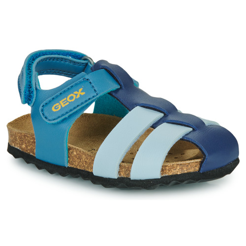 Sapatos Rapaz Sandálias Geox B Gold SANDAL CHALKI BOY Azul