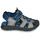 Sapatos Rapaz Sandálias Geox J SANDAL AIRADYUM BO Cinza / Preto / Azul