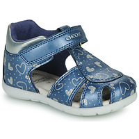 Sapatos Rapariga Sandálias Geox B ELTHAN GIRL Azul / Prata
