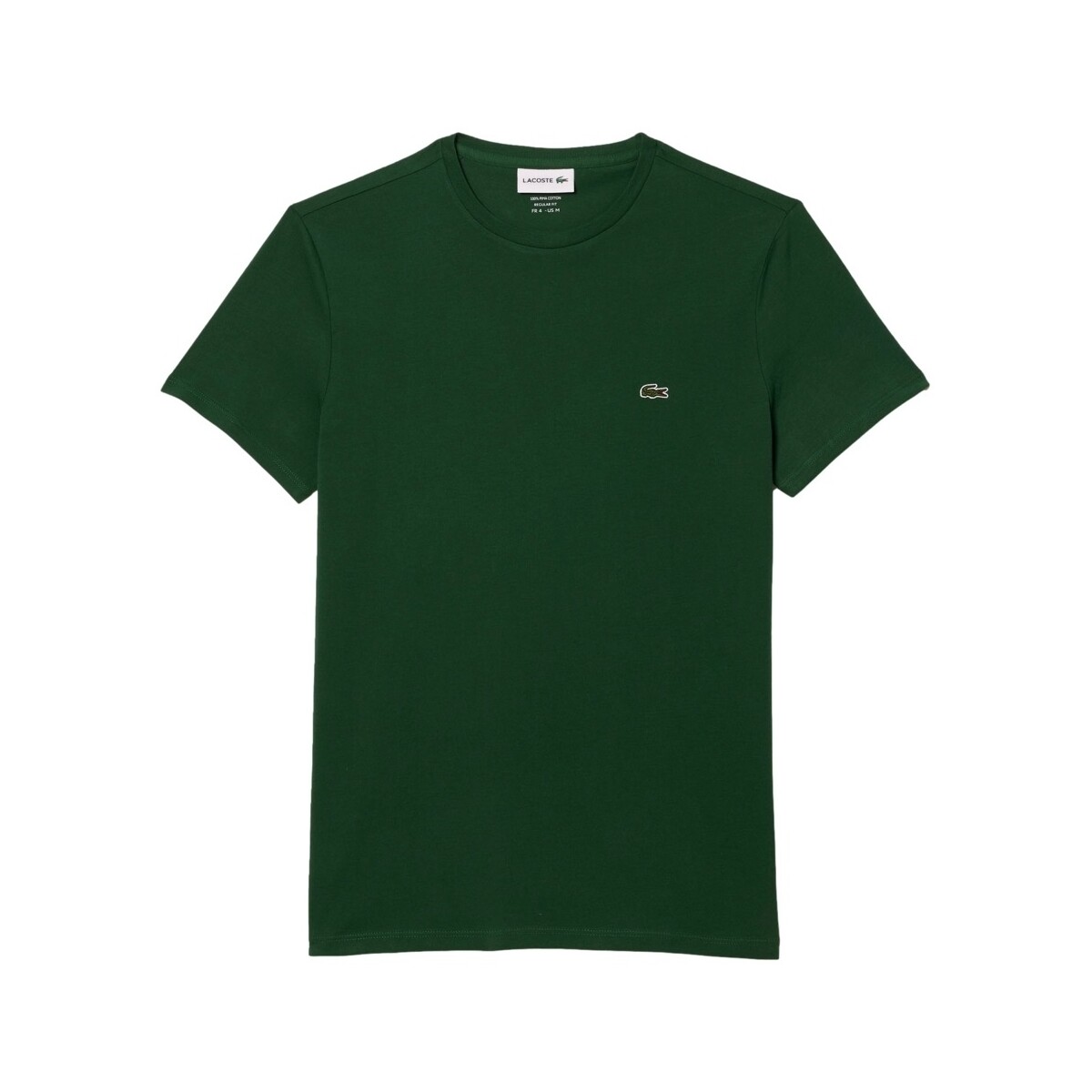 Textil Homem T-shirts e Pólos Lacoste T-Shirt Regular Fit - Vert Verde
