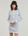 Textil Mulher camisolas MICHAEL Michael Kors ECO SNAP CROP JKT Branco / Prateado