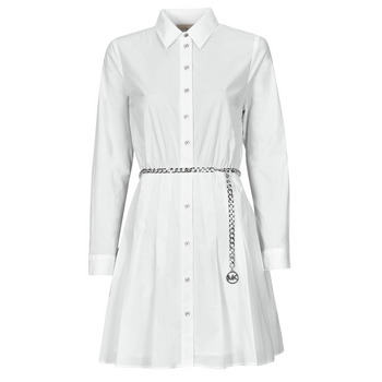 Textil Mulher Vestidos curtos MICHAEL Michael Kors COTTON MINI DRESS Branco