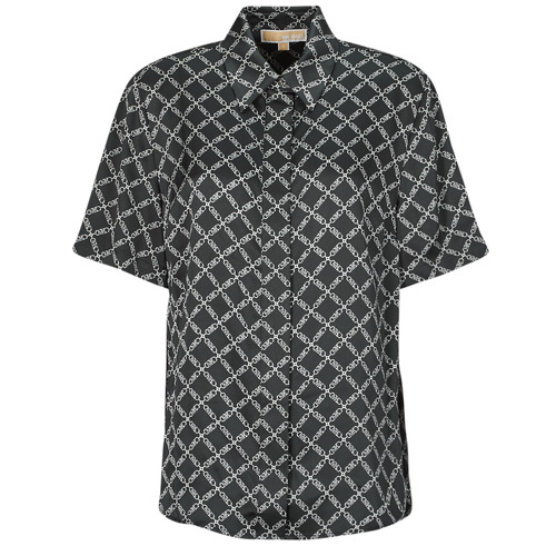 Textil Mulher camisas Unisex Mk Dot Zip Hoodie EMPIRE LOGO CAMP SHRT Preto / Branco
