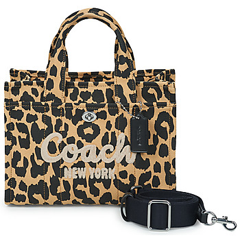Malas Mulher Bolsa de mão Coach CARGO TOTE 26 Leopardo