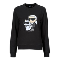 Textil Mulher Sweats Karl Lagerfeld ikonik 2.0 polo-shirts sweatshirt Preto