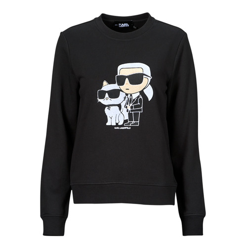 Textil Mulher Sweats Karl Lagerfeld ikonik 2.0 sweatshirt Shirt Preto