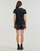 Textil Mulher T-Shirt mangas curtas Karl Lagerfeld rhinestone logo t-shirt Preto