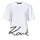 Textil Mulher Plus Basic Sweater Tracksuit karl signature hem t-shirt Branco