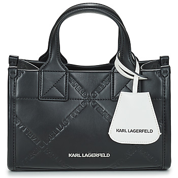 Malas Mulher Kl Monogram Lace Bib Shirt Karl Lagerfeld K/SKUARE SM TOTE EMBOSSED Preto