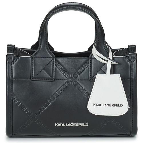 Malas Mulher Long Sleeve Jersey Dress Karl Lagerfeld K/SKUARE SM TOTE EMBOSSED Preto