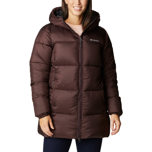 Textil Mulher Parkas Columbia Puffect Mid Hooded Jacket Castanho