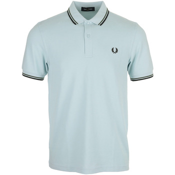 Textil Homem Polos mangas compridas Fred Perry Twin Tipped Azul