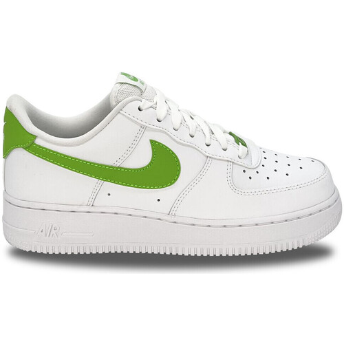 Sapatos Mulher Sapatilhas Nike court Air Force 1 '07 Low White Action Green Branco