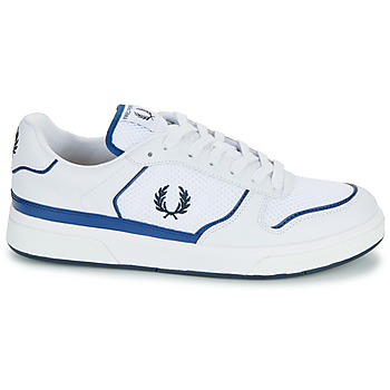 Fred Perry B300 Leather / Mesh Branco / Azul