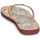 Sapatos Mulher Chinelos Roxy BERMUDA PRINT Rosa / Multicolor