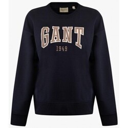 Textil Mulher camisolas Gant Sweatshirt com decote redondo Logo Azul
