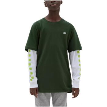 Textil Rapaz T-Shirt mangas curtas Vans Men  Verde