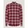 Textil Homem Camisas mangas comprida Tommy Hilfiger MW0MW32890 BRUSHED TARTAN-0QJ ROUGE/MULTI Vermelho