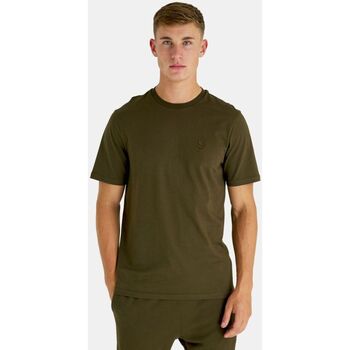 Textil Homem T-shirts e Pólos Lyle & Scott TS400TON-W48. OLIVE Verde