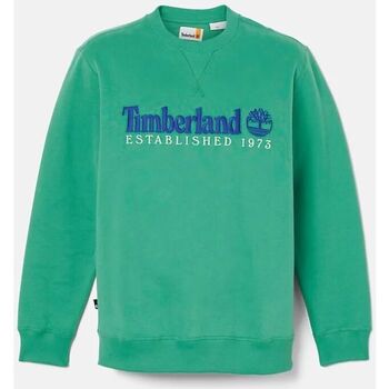 Textil Homem Sweats Timberland TB0A65DD LS EST. 1973 CREW BB SWEATSHIRT-ED3 CELTIC GREEN Verde