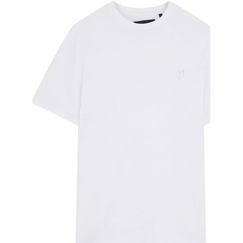 Textil Homem T-shirts e Pólos Nike mini swoosh print t-shirt in white TS400TON-626 WHITE Branco