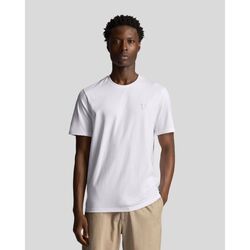 Textil Homem T-shirts e Pólos Lyle & Scott TS400TON-626 WHITE Branco