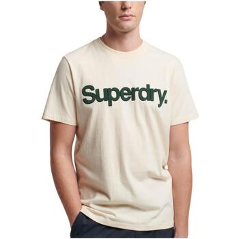 Textil Homem Tops e soutiens de desporto Superdry  Branco