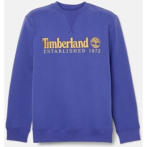 Textil Homem Sweats Timberland love TB0A65DD LS EST. 1973 CREW BB SWEATSHIRT-ED5 B CLEM BLU Azul