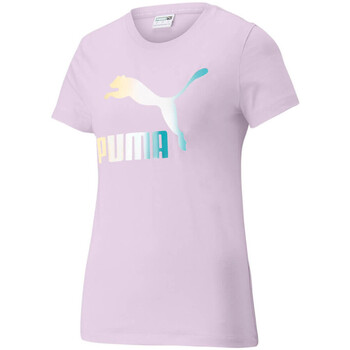 Textil Mulher T-shirts e Pólos Puma  Violeta