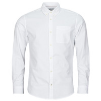 Textil Homem Camisas mangas comprida Polo shirt neck Sasa JJEOXFORD SHIRT LS Branco