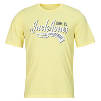 Textil Homem T-Shirt mangas curtas Jack & Jones JJELOGO TEE SS O-NECK 2 COL SS24 SN Amarelo