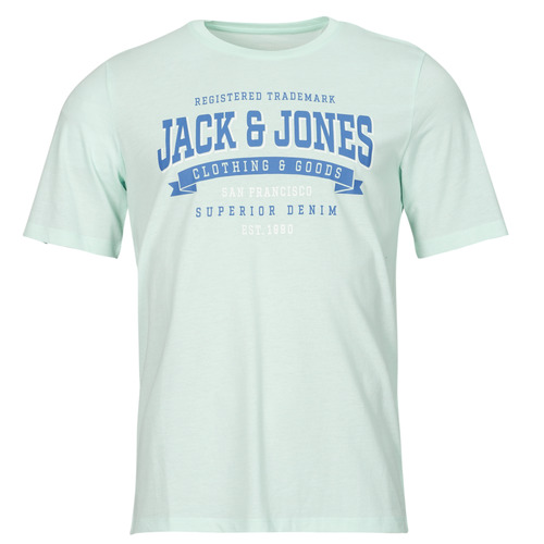 Textil Homem T-Shirt mangas curtas Jack & Jones JJELOGO TEE SS O-NECK 2 COL SS24 SN Azul