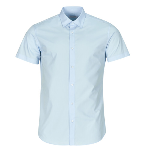 Textil Homem Camisas mangas curtas Iluminação de exterior JJJOE SHIRT SS PLAIN Azul