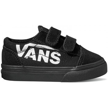 Sapatos Criança Sapatos estilo skate introduce Vans Old skool v logo Preto