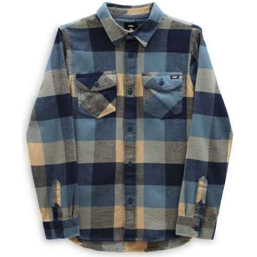Textil Criança T-shirts e Pólos Vans Box flannel boys Azul
