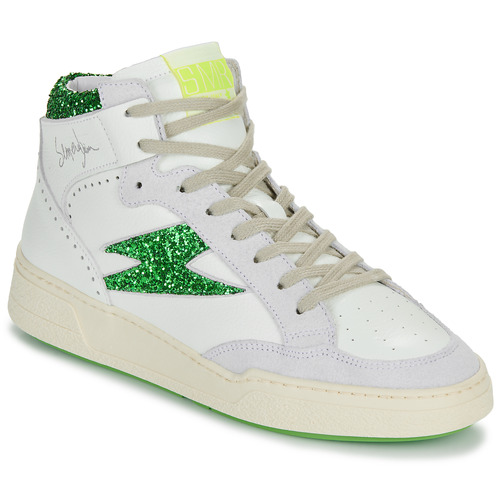Sapatos Mulher Sapatilhas de cano-alto Semerdjian BRAGA Branco / Verde