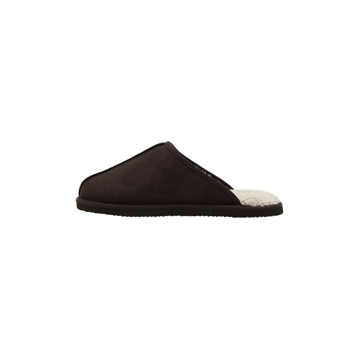 Sapatos Homem Slip on Jack & Jones Dudely Microfiber Pantoffel Castanho