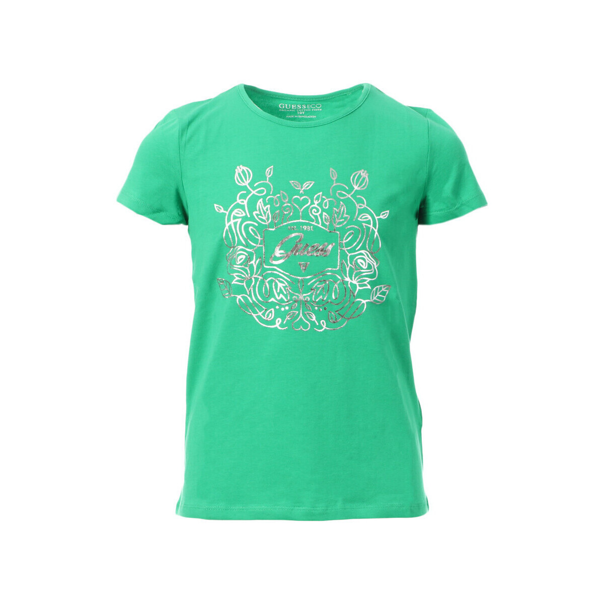 Textil Rapariga T-shirts e Pólos Guess  Verde