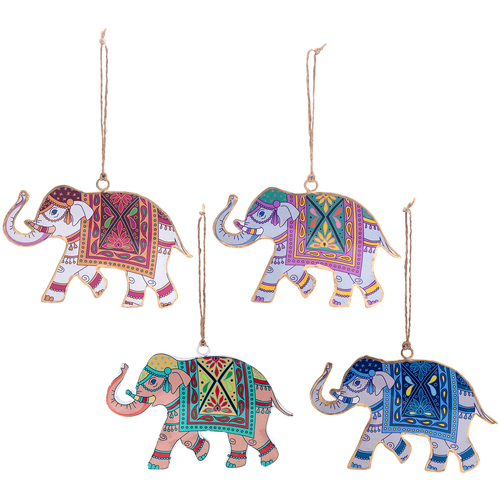 Malas / carrinhos de Arrumação Pingentes Signes Grimalt Pendente De Elefante 4 U Multicolor