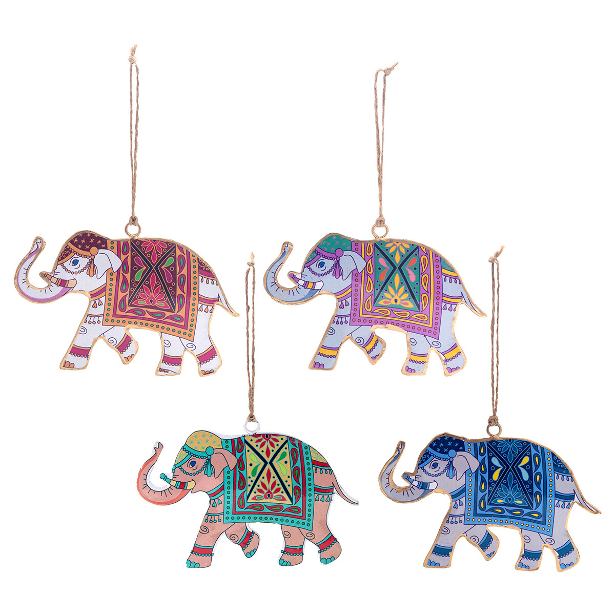 Relógios & jóias Pingentes Signes Grimalt Pendente De Elefante 4 U Multicolor