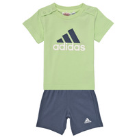 Textil Rapaz Todos os fatos de treino Baby Adidas Sportswear I BL CO T SET Marinho / Verde