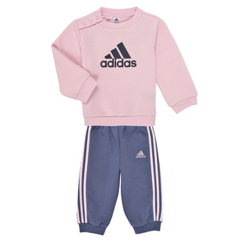 Textil Rapariga Todos os fatos de treino Adidas brand Sportswear I BOS LOGO JOG Rosa / Cinza