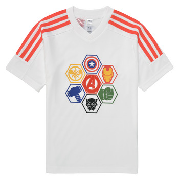 Textil Rapaz T-Shirt Track mangas curtas Adidas Sportswear LK MARVEL AVENGERS T Branco / Vermelho