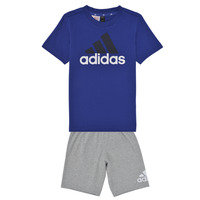 Textil Rapaz Todos os fatos de treino Adidas moldeadas Sportswear LK BL CO T SET Azul / Cinza