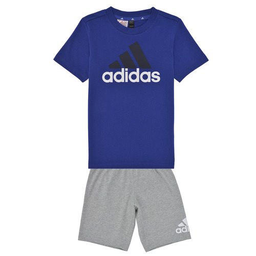 Textil Rapaz Todos os fatos de treino number Adidas Sportswear LK BL CO T SET Azul / Cinza