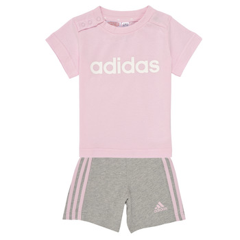 Textil Rapariga adidas grippers shoes clearance outlet coupon Adidas Sportswear I LIN CO T SET Rosa / Cinza