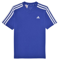 Te7-5 Rapaz T-Shirt mangas curtas Adidas Sportswear U 3S TEE Azul / Branco