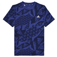 Textil Rapaz T-Shirt mangas curtas Adidas Sportswear J CAMLOG T Azul