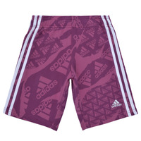Textil Rapariga Shorts / Bermudas youtube adidas Sportswear LK CAMLOG FT SH Violeta